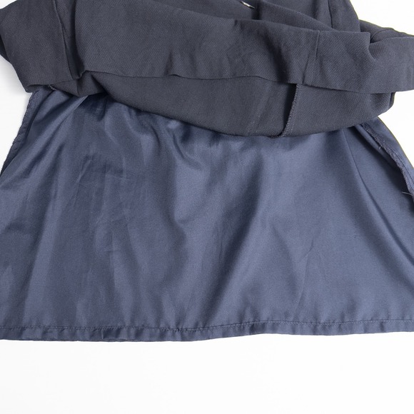 Vintage Pleated Sailor Skirt Nautical Preppy Academia Old Money Black Petite 6 - Picture 11 of 15